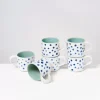 Motel a Miio Nodoa 6Er Set Tasse Mint Mit Punkten