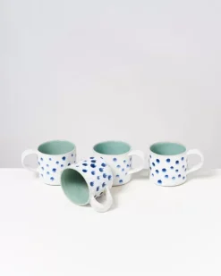 Motel a Miio Nodoa 4Er Set Tasse Mint Mit Punkten