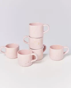 Motel a Miio Nodoa 6Er Set Tasse Rosa Gesprenkelt