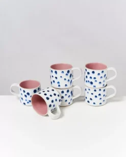 Motel a Miio Nodoa 6Er Set Tasse Rosa Mit Punkten