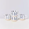 Motel a Miio Nodoa 4Er Set Tasse Weis Blau