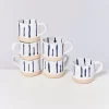 Motel a Miio Nodoa 6Er Set Tasse Weis Blau