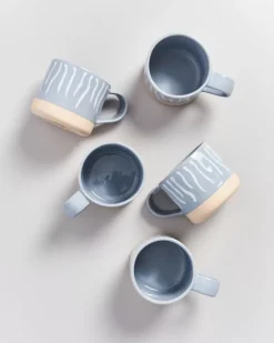 Motel a Miio Nodoa Tasse Grau Weis Gestreift