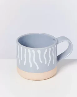 Motel a Miio Nodoa Tasse Grau Weis Gestreift