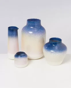 Motel a Miio Nuno Vase L Blau Rosa Gesprenkelt