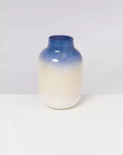 Motel a Miio Nuno Vase L Blau Rosa Gesprenkelt