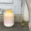 Motel a Miio Nuno Vase L Gelb Rosa Gesprenkelt