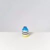 Motel a Miio Nuno Vase S Schwarz-Weis Gestreift Mit Blau